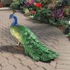 Regal Peacock Statue Large