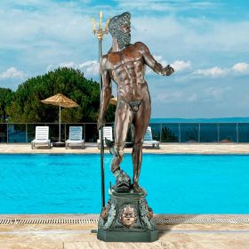 Poseidon God Of The Sea Bronze Statue