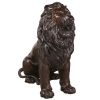 Left Sentinel Lion Bronze