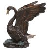 Grace And Beauty Swan Bronze Statue