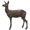 Standing Doe Deer Bronze Statue