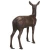 Standing Doe Deer Bronze Statue