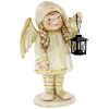 Angel Girl Holding Lantern Statue