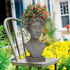 Flora Roman Nymph Head Planter