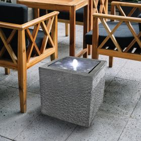 Modern Cube Bubbling Fountain