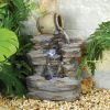 Spilled Jug Cascading Garden Fountain