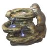 Bright Water Otters Garden Fountain