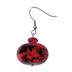 Awash In Crimson Earrings