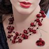 Awash In Crimson Jewelry Set