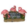 Pink Flamingo Welcome Sign