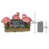 Pink Flamingo Welcome Sign