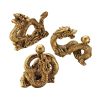 S/3 Dragons Of Fortune Statues