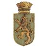 Medieval Rampant Lion Shield Plaque