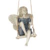 Summertime Fairy On A Swing Statue