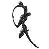 Dance Of Desire Wall Sculpture Black Finish