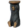 Black Forest Bear Pedestal Table