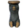 Black Forest Bear Pedestal Table