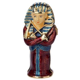 King Tut Enamel Trinket Box