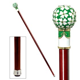 Four Leaf Clover Faberge Walking Stick