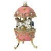 Horse Carousel Enameled Egg Music Box