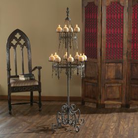 Malbark Castle Gothic Floor Candelabra