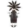 Boy Flower Child Metal Garden Statue