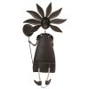 Girl Flower Child Metal Garden Statue