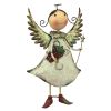 Clara Holiday Helper Metal Angel Statue