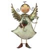 Clara Holiday Helper Metal Angel Statue