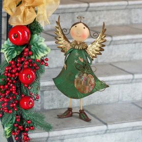 Blance Holiday Helper Metal Angel Statue