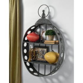 Pocket Watch Metal Wall Curio Shelves