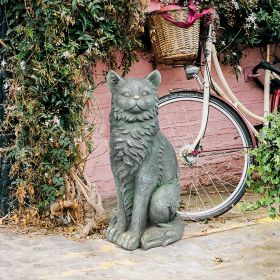 King Olav V Norwegian Forest Cat Statue