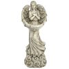 Angel With Winged Offering Dish Statue