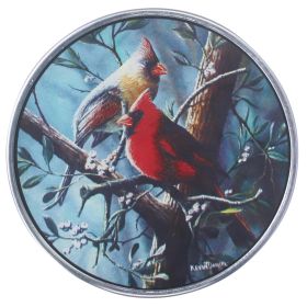 North American Cardinals Art Glass