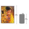 Klimts The Kiss 1908 Art Glass