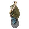 Flowery Frog Garden Welcome Statue