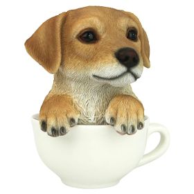 Pup In Cup Yellow Lab