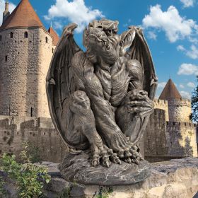 Large Silas The Gargoyle Sentry Statue