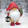 Santa Claus W/Lantern And Tree