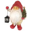 Santa Claus W/Lantern And Tree