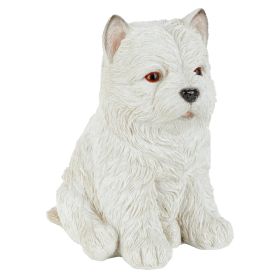 White Maltese Puppy Partner Statue