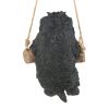 Black Poodle Dog Hanging