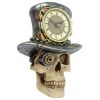 Steampunk Mad Hatter Skull Clock