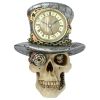 Steampunk Mad Hatter Skull Clock