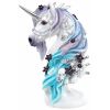 Unicorn Bust With Skulls Statue