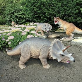 Triceratops Scaled Dinosaur Statue