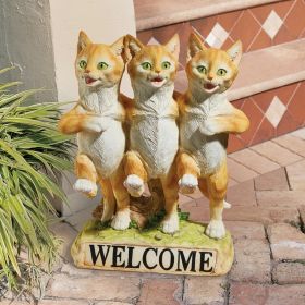 Chorus Line Of Cats Welcome Statue