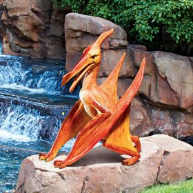 Scaled Pterodactyl Dinosaur Statue