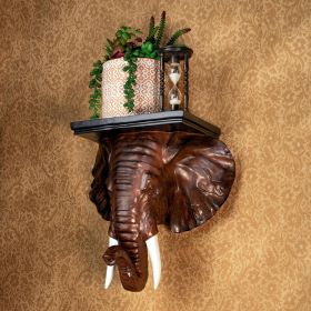 Elephant Wall Shelf Sconce