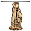 Jolly Hotei Buddha Glass Topped Table